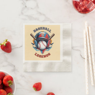 All-Star Spirit: Classic Baseball Essentials Sport Napkins