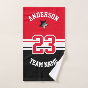 All Star Sport - Black, White and DIY Color Hand Towel