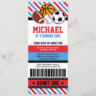 sports ticket invitation template