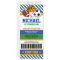 All Star Sport Ticket Pass Birthday Invitation