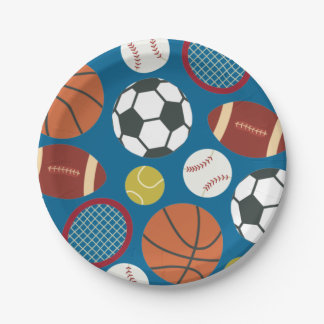 All-Star Sports Birthday Paper Plates