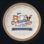 All Star Sports Boy Baby Shower Paper Plates<br><div class="desc">All Star sports baby shower plates and decor</div>