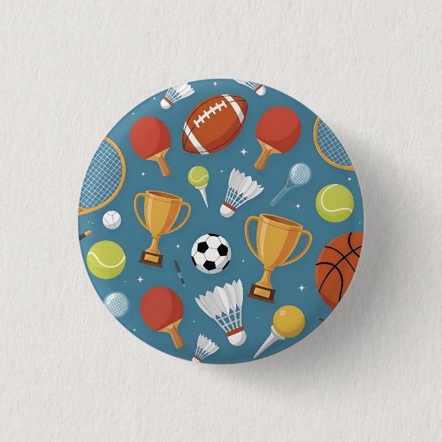 All-Star Sports Medley Party Button (Front)