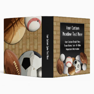 All-Star Sports Theme Binder