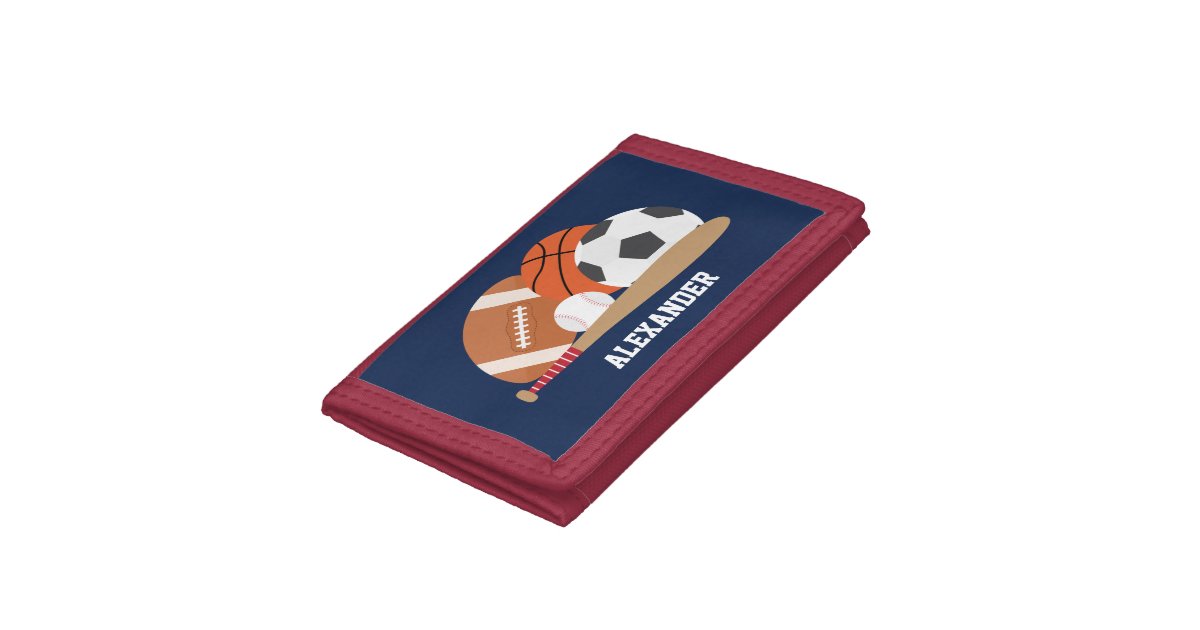 All Star Sports Trifold Wallet Zazzle