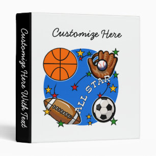 All Star Sports Tshirts and Gifts Binder