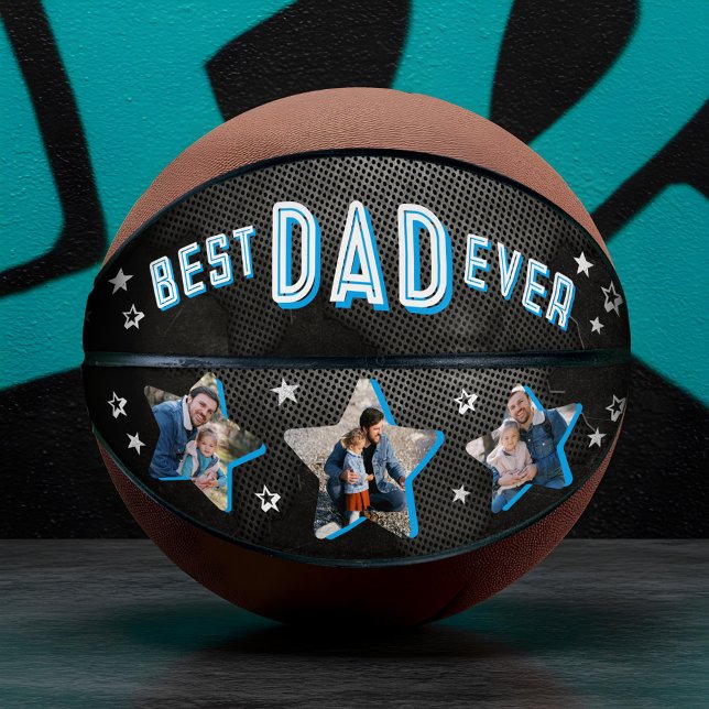 All Star Sporty Best Dad Ever Father's Day Photos  Basketball (Best Dad Ever Sports Edgy Photo Star Father's Day Basketball)