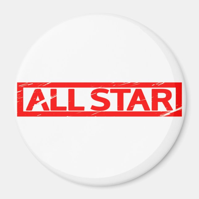 All star Stamp Magnet (Front)