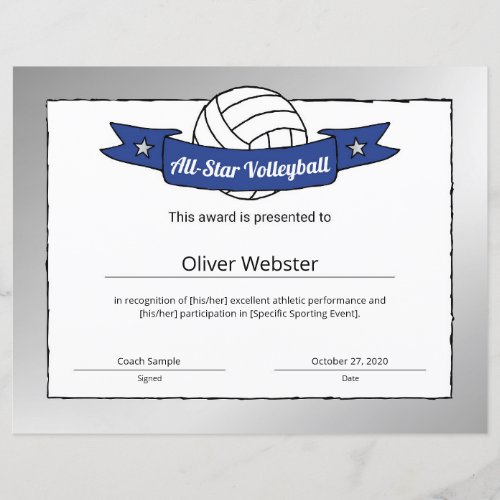 All_Star Volleyball Player Award Volleyball Award