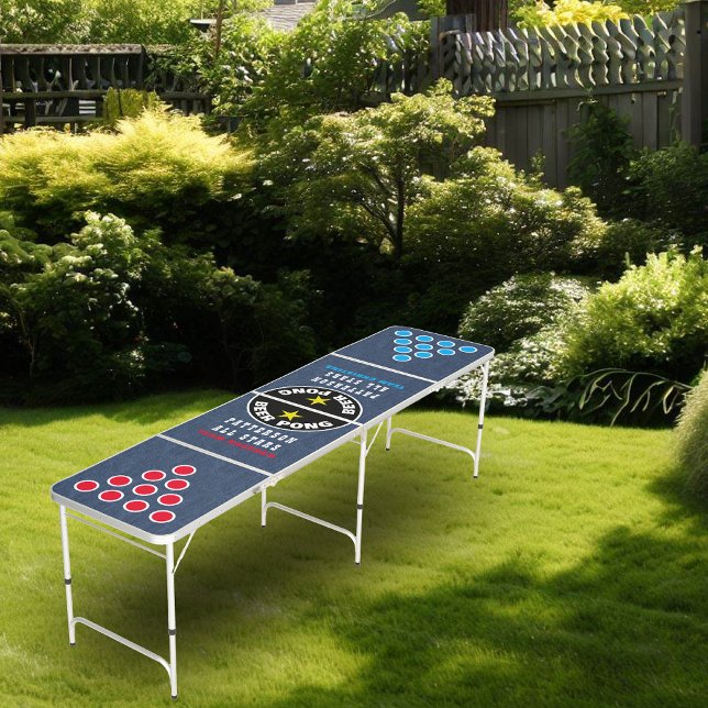All Stars Beer Pong Table (Create a fun games night with  a drinking game on this all stars bear pong table.)