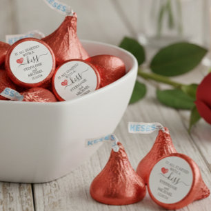 All Started with a Kiss Candy Wedding Favor