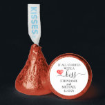 All Started with a Kiss Candy Wedding Favor<br><div class="desc">This design may be personalized in the area provided by changing the photo and/or text. Or it can be customized by clicking Personalize this Template and then choosing the click to customize further option and delete or change the color of the background, add text, change the text color or style,...</div>