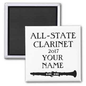All-State Clarinet (customize name and date) Magnet