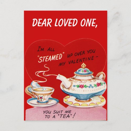 All Steamed Up Postcard