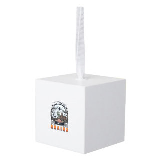 All Teacher Love Brains Halloween Zombie Hand Haun Cube Ornament