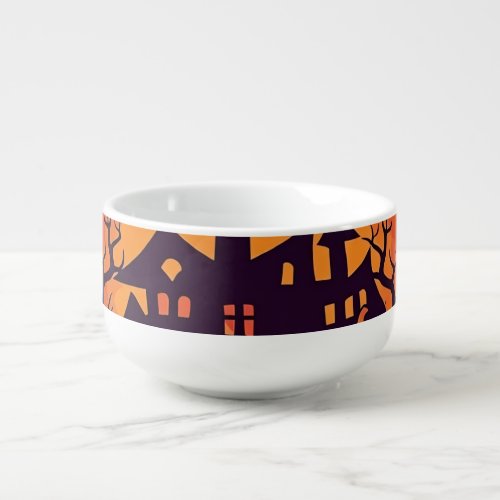 All Teachers Love Brains Halloween Bat Haunted Hou Soup Mug