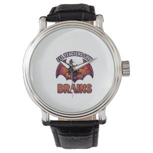 All Teachers Love Brains Halloween Bat Haunted Hou Watch