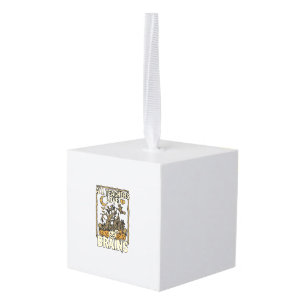 All Teachers Love Brains Halloween Haunted House P Cube Ornament