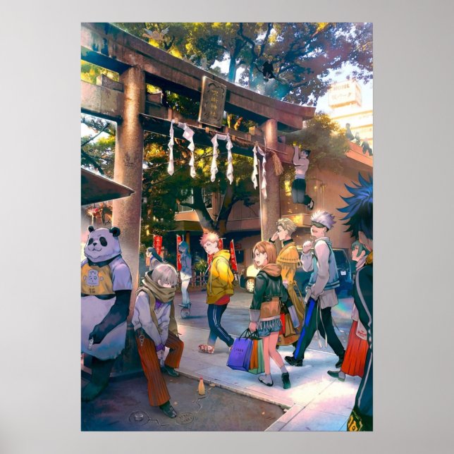 All Team Jujutsu Kaisen Poster (Front)