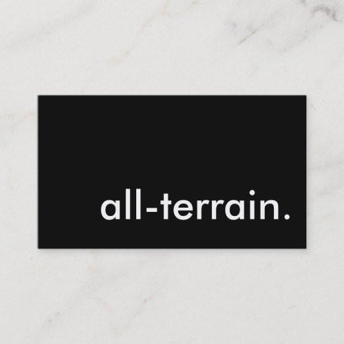 all_terrain business card