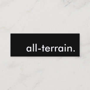 all-terrain. mini business card