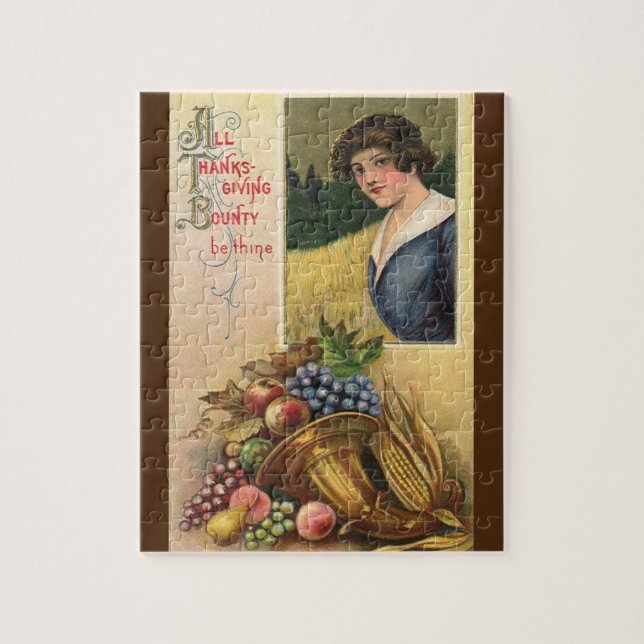 All Thanksgiving Bounty Be Thine Jigsaw Puzzle (Vertical)