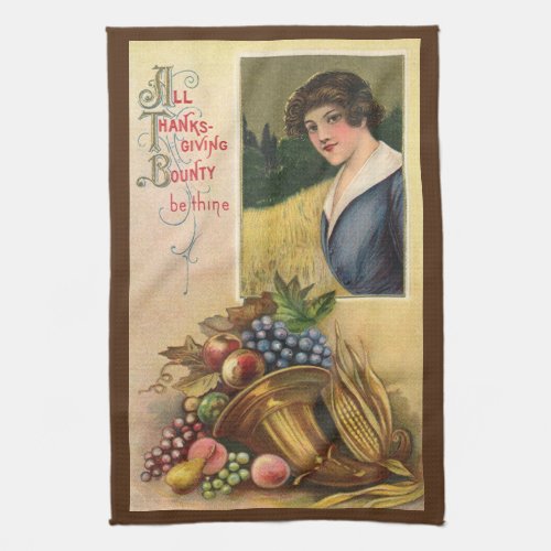 All Thanksgiving Bounty Be Thine Kitchen Towel