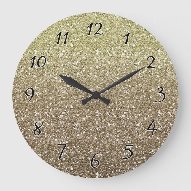 All That Glitters Large Clock (Front)