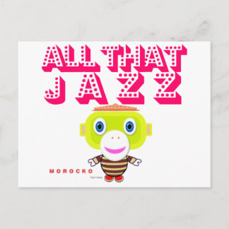 All That Jazz-Cute Monkey-Morocko Postcard