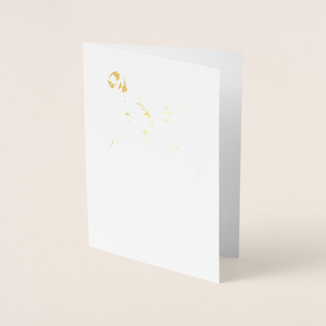 All That Jazz | Jazz Themed Birthday Party B/W Foil Card (Front)