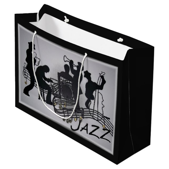 All That Jazz Large Gift Bag (Front Angled)