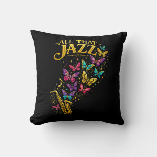 All That Jazz Throw Pillow