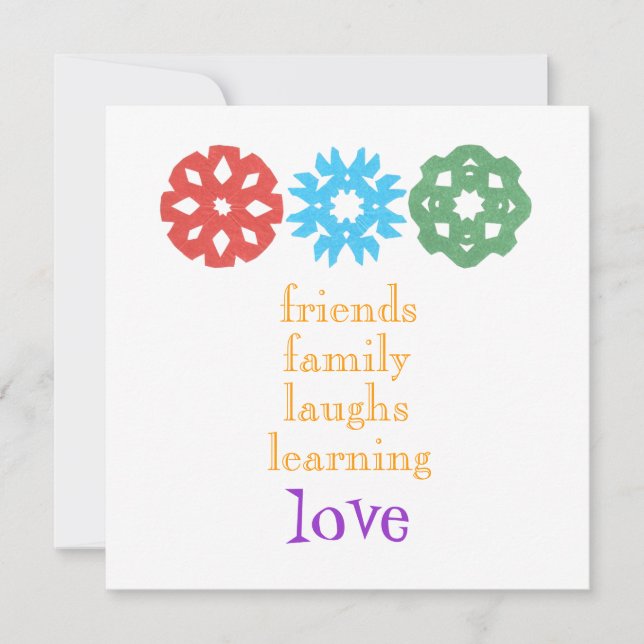 "All That Matters" Christmas photo card (Front)