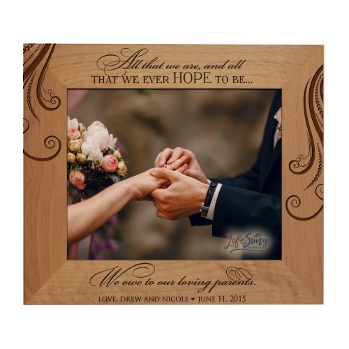 All That We Are 8x10 Wooden Wedding Picture Frame