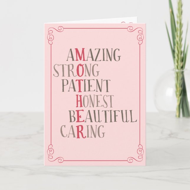 All That You Are Happy Mother's Day Card (Front)