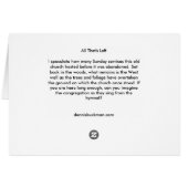 All That's Left Cards (Back Horizontal)
