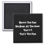 All The Beer Funny 2 Inch Square Magnet at Zazzle
