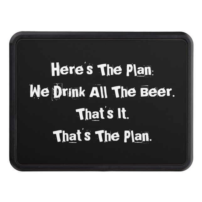 All the Beer Funny Trailer Hitch Cover (Front)