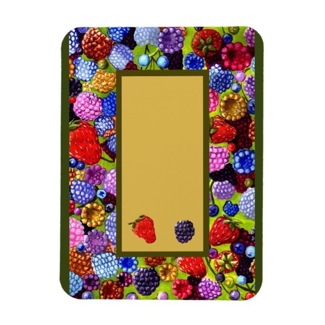 All The Berries Border magnet (Vertical)