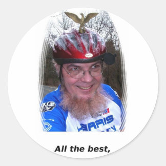 All the best, classic round sticker