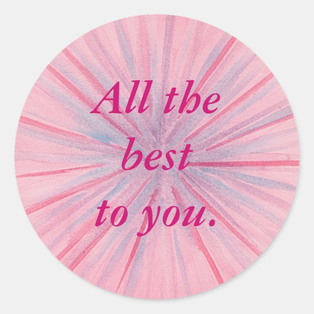 All the best to you, encouragement stickers (Front)