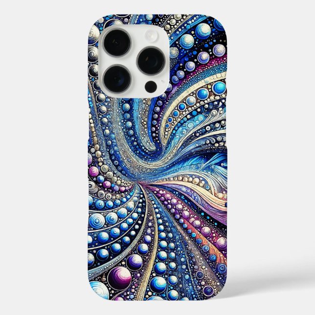 All The Blue And Purple Dots Case-Mate iPhone Case (Back)