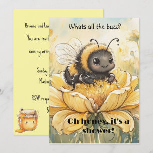 All The Buzz Baby Digital Download Shower Invite