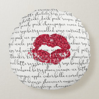 All the Colors Lipstick Throw Pillow