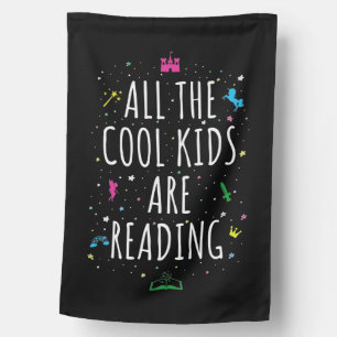 All The Cool Kids Are Reading I House Flag