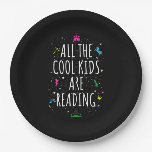 All The Cool Kids Are Reading I Paper Plates