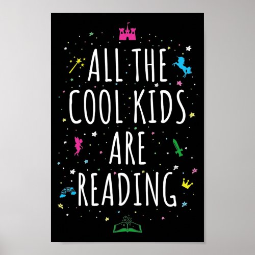 All The Cool Kids Are Reading I Poster