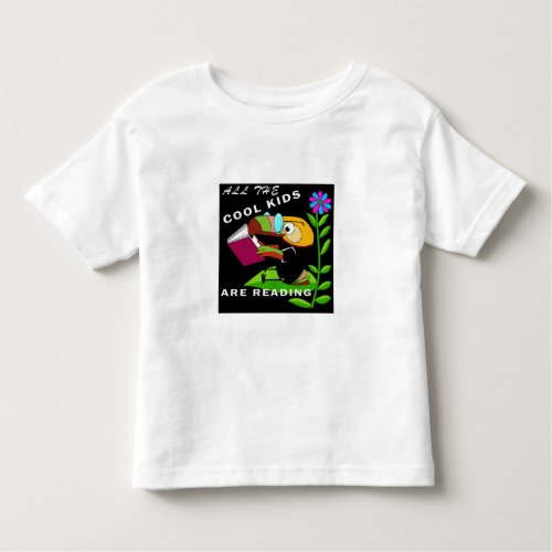 All the cool kids are reading toddler t_shirt