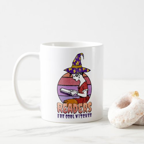 All The Cool kids Are Reading Vintage Retro Witch Coffee Mug