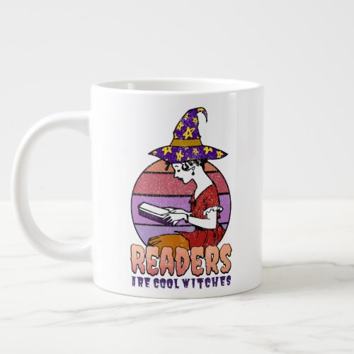 All The Cool kids Are Reading Vintage Retro Witch Giant Coffee Mug